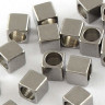 Бусина 217 Кубик 4*4*4мм цвет платины (Хирургическая сталь) Купить Бусина 217 Кубик 4*4*4мм цвет платины (Хирургическая сталь) с доставкой по России