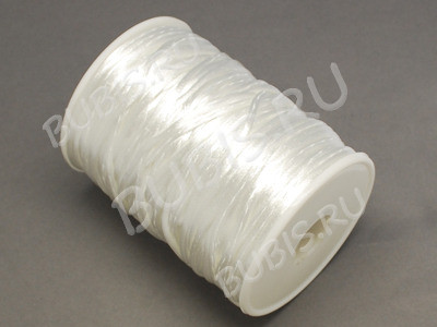 Шёлковый шнур 02 катушка 2мм белый (ок.45м)