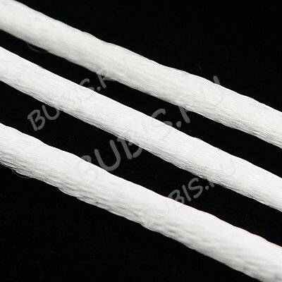 Шёлковый шнур 02 катушка 2мм белый (ок.45м)