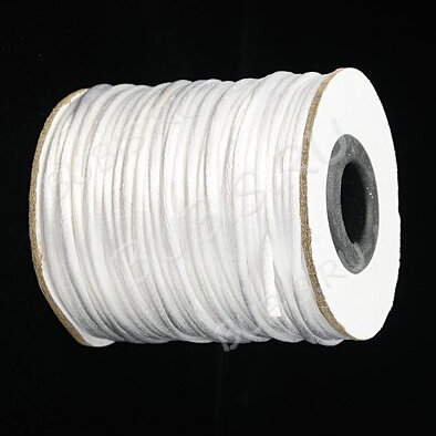 Шёлковый шнур 02 катушка 2мм белый (ок.45м)