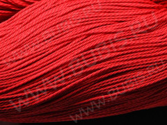 Вощёный п/э шнур &quot;канатик&quot; 1мм красный (5м)
