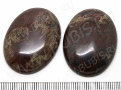 Кабошон каменный 101 Овал 40*30*7мм Яшма леопардовая тёмная (камни)