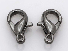 Замочек карабин №049 большой 21*12,5*5мм черный никель (сплав)