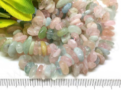 Крошка (галтовка) каменная 116 5-9мм Берилл натуральный (камни LUX) (нить 40см)