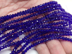 Бусина кристалл гранёный Абакус 4,3*4*3,5мм сине-фиолетовый прозрачный (имитация Сваровски) (20шт.)