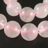 Купить (ОПТ) Бусина округлая 10мм Розовый кварц (камни) (НИТЬ) с доставкой по России
