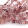 Крошка (галтовка) каменная 185 5-9мм кварц клубничный натуральный (камни) (нить 43-45см) Купить Крошка (галтовка) каменная 185 5-9мм кварц клубничный натуральный (камни) (нить 43-45см) с доставкой по России