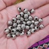 (СКИДКИ!!!) Бусина металлическая Шарик "Тыковка" 8*8*7мм цвет платины (Iron) (10шт.) Купить (СКИДКИ!!!) Бусина металлическая Шарик "Тыковка" 8*8*7мм цвет платины (Iron) (10шт.) с доставкой по России