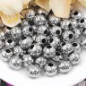 (СКИДКИ!!!) Бусина металлическая Шарик "Тыковка" 8*8*7мм цвет платины (Iron) (10шт.) Купить (СКИДКИ!!!) Бусина металлическая Шарик "Тыковка" 8*8*7мм цвет платины (Iron) (10шт.) с доставкой по России