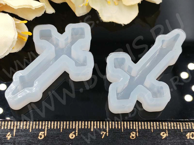 Молд 083 для эпоксидной смолы Крест 39*25*7,5мм (силикон)