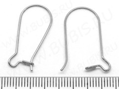 Швензы-петли №16 25*12*0,7мм цвет платины (хирургическая сталь) (1 пара)