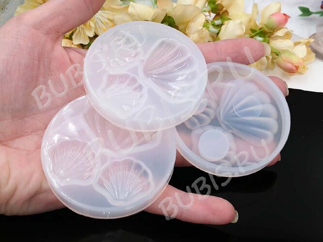 Молд 088 для эпоксидной смолы Ракушки Подвеска Кулон (силикон)