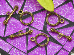 108 Тоггл маленький округлый 13*10мм и 16*5мм античное золото (литьё)