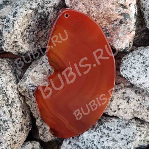 Кулон 1128 Срез Агата 85*50*4мм (камни)