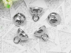 Концевик 022 шапочка подвеска 9*9*9мм цвет платины (Brass)