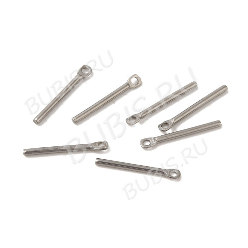 Подвеска палочка 03 15*2мм цвет платины (Хирургическая сталь) 
