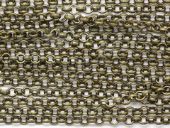 Цепочка I036 &quot;Rolo&quot; округлое звено 2,5*2,5мм античная бронза (Iron) (50см)