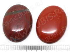 Кабошон каменный 102 Овал 40*30*7мм Яшма красная (камни)