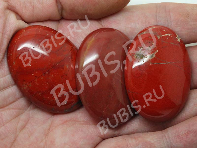 Кабошон каменный 102 Овал 40*30*7мм Яшма красная (камни)