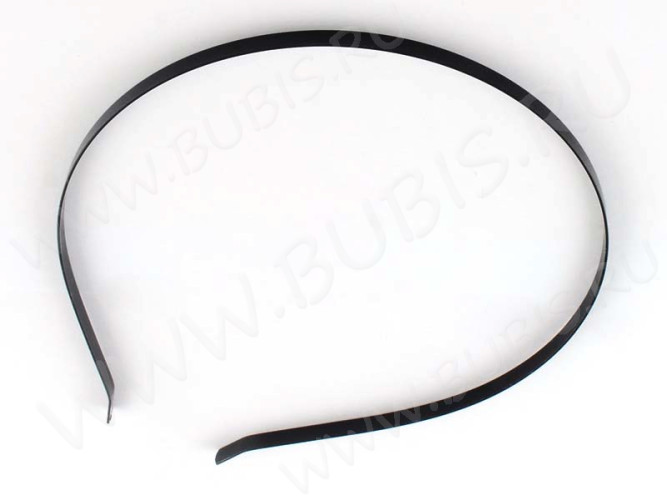 Ободок для волос основа 135*5мм черный (заготовка)