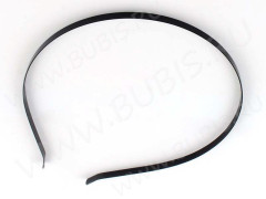 Ободок для волос основа 135*5мм черный (заготовка)