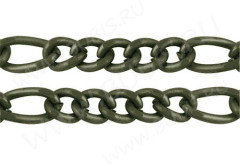 Цепочка I041 звенья 5,5*2,5мм и 3*2,5мм античная бронза (Iron) (50см)