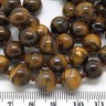 Купить Бусина округлая 10мм Тигровый глаз (камни) с доставкой по России