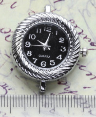 Заготовка для часов 055 31*27*8,5мм цвет платины+чёрный (часы)