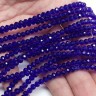 Купить (СКИДКИ!!!) Бусина кристалл гранёный абакус 4,3*4*3,5мм сине-фиолетовый прозрачный (имитация Сваровски) (100шт.) с доставкой по России