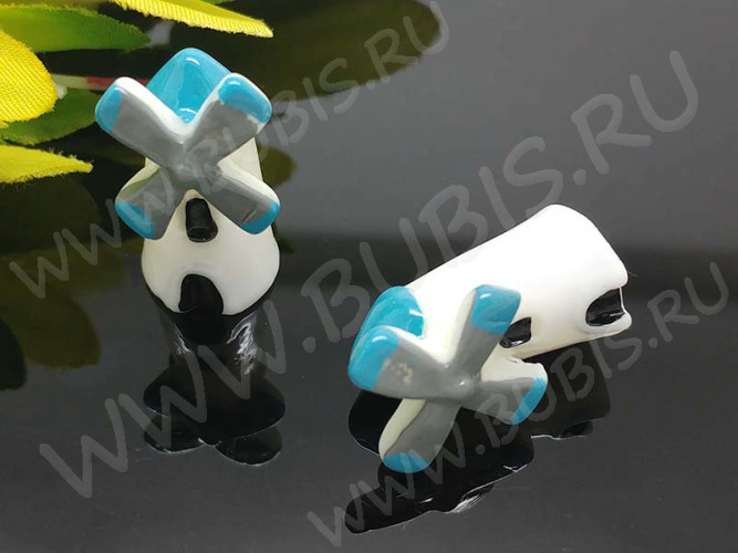 Декоративный элемент 083 Фигурка для миниатюр 23,5*13*13мм Мельница (резин)