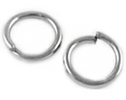 (СКИДКИ!!!) Колечки обычные 5*0,7мм цвет платины (Iron) (100г)