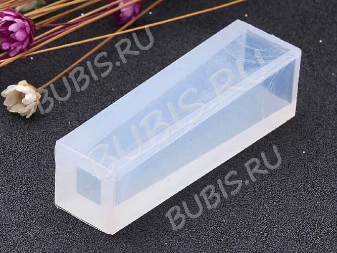 Молд 028 для эпоксидной смолы Кристалл Куб сужающийся 49*14*14мм (силикон)