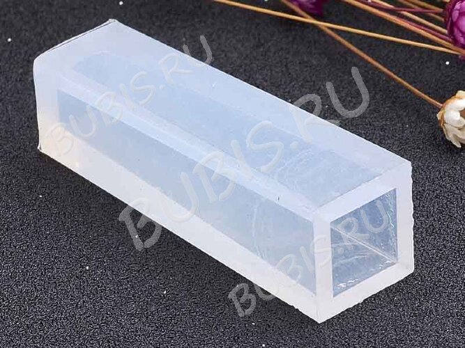 Молд 028 для эпоксидной смолы Кристалл Куб сужающийся 49*14*14мм (силикон)