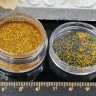 Купить Наполнение для смолы и бутылочек 074 блёстки 0,2мм золотистые с АВ в контейнере (декор) с доставкой по России
