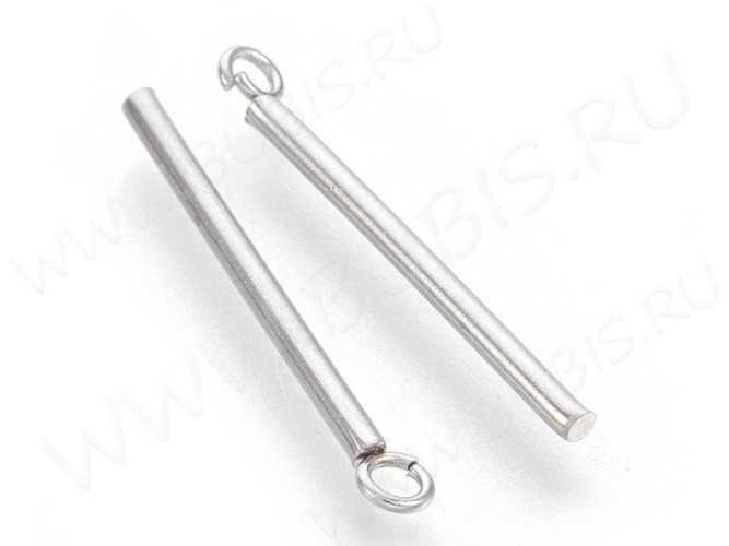 Подвеска палочка 01 23*1,5мм цвет платины (Хирургическая сталь)