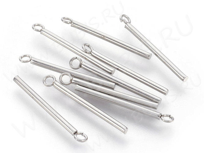 Подвеска палочка 01 23*1,5мм цвет платины (Хирургическая сталь)