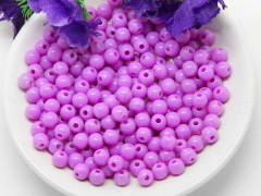 Бусина Округлая 28 Шар 5мм сиреневый глянцевый непрозрачный (акрил) (50шт.)
