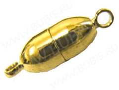 Магнитный замочек №11 с петельками 17*10*9,5мм золотистый (Brass)