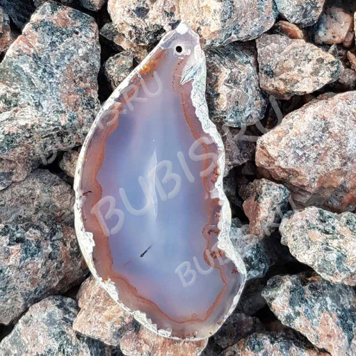 Кулон 1129 Срез Агата 75*35*4мм (камни)