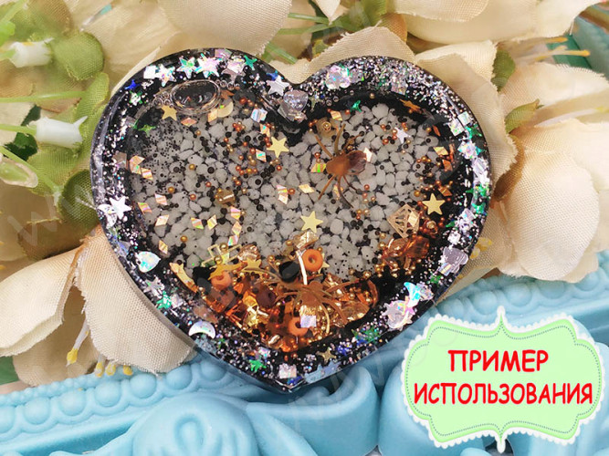 Молд 261 для эпоксидной смолы 65*45*10мм Шейкер/рамка Мороженое Эскимо (силикон)