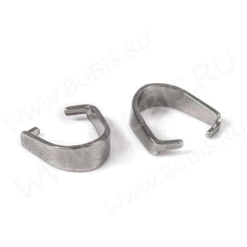 Держатель кулона 104 простой 8*6*3мм цвет платины (Хирургическая сталь)