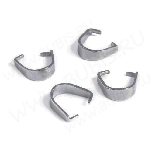 Держатель кулона 104 простой 8*6*3мм цвет платины (Хирургическая сталь)