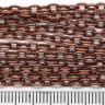 Купить Цепочка I028 с узором звено 4*3мм античная медь (Iron) (50см) с доставкой по России