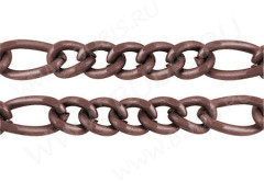 Цепочка I041 звенья 5,5*2,5мм и 3*2,5мм античная медь (Iron) (50см)