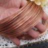 Купить Мемори проволока - пружина - основа для колье 115*0,8мм медная (10 витков) с доставкой по России