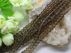 (ОПТ) Бусина округлая 6мм Раухтопаз (камни) (НИТЬ)