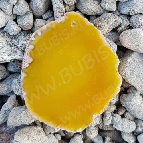 Кулон 1131 Срез Агата 63*52*4мм (камни)