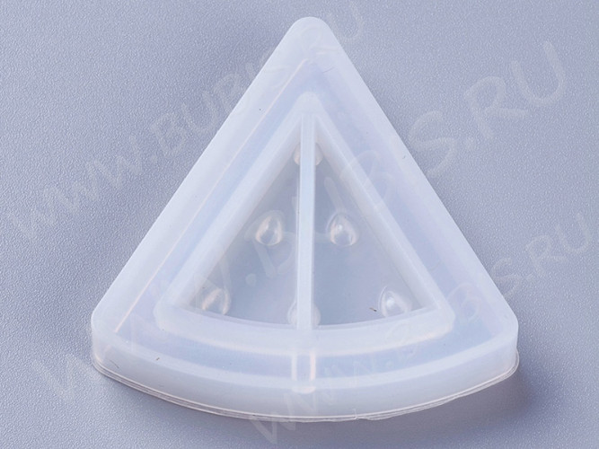 Молд 262 для эпоксидной смолы 45*45*9мм Шейкер/рамка Арбуз Долька (силикон)