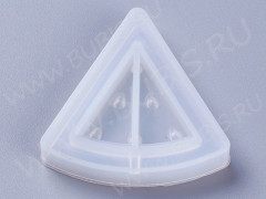 Молд 262 для эпоксидной смолы 45*45*9мм Шейкер/рамка Арбуз Долька (силикон)