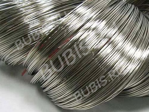 Мемори проволока - пружина - основа для браслета 55*0,8мм цвет платины (10 витков)